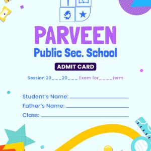 Fast and reliable school admit card printing in Pakistan. We provide exam admit cards, student ID cards, certificates, report cards, and more.